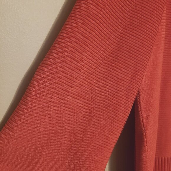 Exclusively Misook | Pink Ribbed Full Zipper Cardigan Sweater (Size Small) - Picture 8 of 14